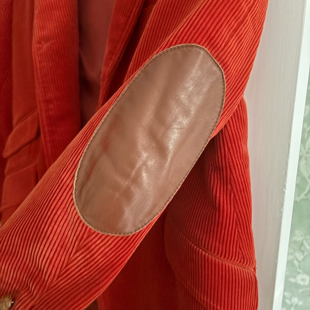 Ralph Lauren Vintage Corduroy Blazer with leather patches and buttons